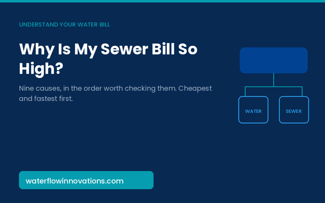 Why Is My Sewer Bill So High? 9 Causes and How to Check Each One